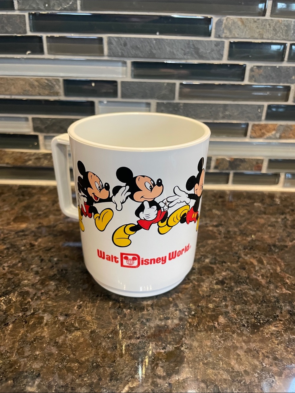 Vintage Walt Disney World Plastic Coffee Mug